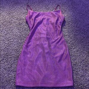 mini pink glitter dress
